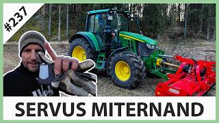 Auf gehts in die Saison - Brache Mulchen mit John Deere 6120 M und Maschio Bisonte