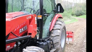 #155 RK 55 Tractor, 7' Box Blade + A Very Rough Driveway