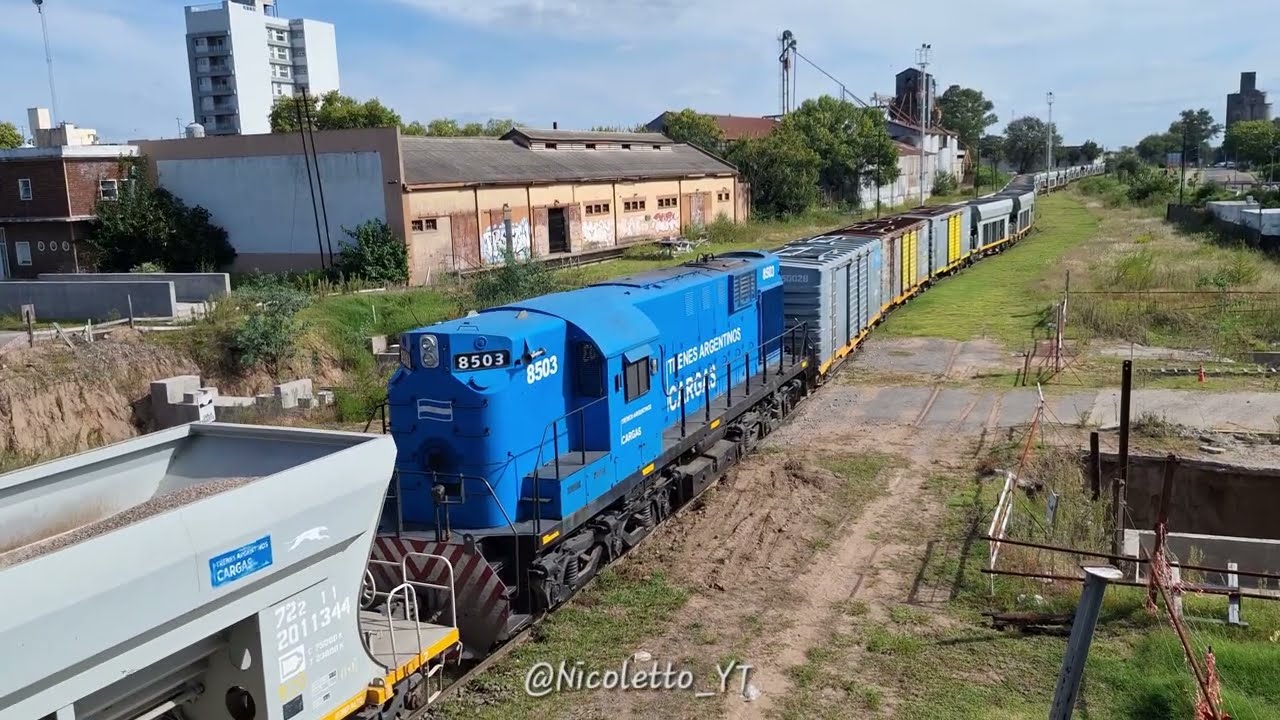 Sorpresa en tren de carga por Junín.