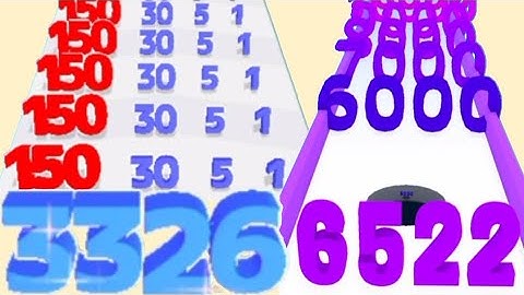 Lets Play Super Satisfying Additional Math Gameplay - Hole Number Run Vs Number Master