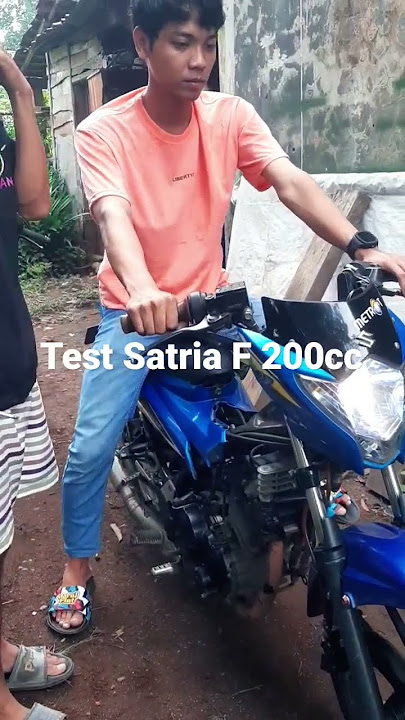 suzuki satria f spek balap 200cc by MMD garage #satriafu #racing #boreup