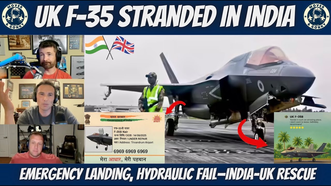 Trapped Stealth Jet?! British F‑35B Stuck in India – US Fighter Pilots React