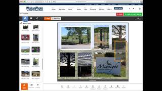 Advanced tools for making a photo collage on wabanphoto.com
