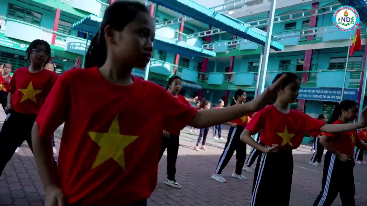 Đồng diễn Vovinam TRUONG TIEU HOC NGUYEN DU