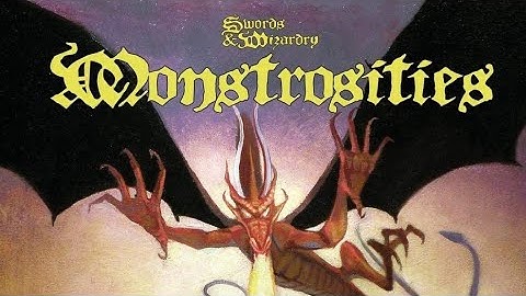 SWORD & WIZARDRY MONSTROSITIES (A MUST-HAVE OSR BOOK!)