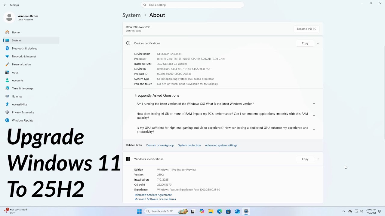 How To Upgrade to Windows 11 25H2 Right Now - YouTube