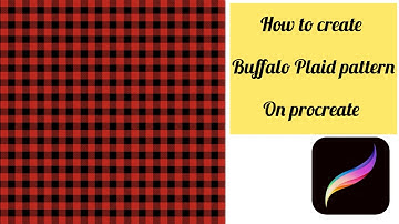 How to create Buffalo Plaid pattern on procreate 