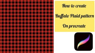How To Create Buffalo Plaid Pattern On Procreate
