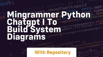 Mingrammer python chatgpt i to build system diagrams