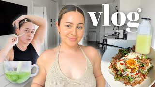 VLOG - Sunday Skincare Routine *Dermaplaning*, Affordable Meal Prep Recipe & Giveaway!