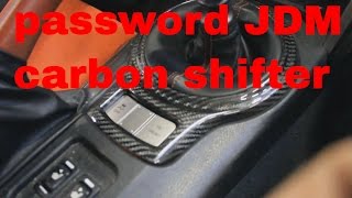 Password JDM carbon shifter cover (GT86/BRZ/FR-S)