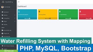 Water Refilling System with Online Ordering and Mapping Update