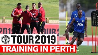 Manchester United | Tour 2019 | Training In Perth | Wan-Bissaka, Pogba, De Gea, Martial
