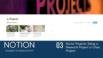Notion 03: Setup a Project Database