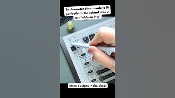 No more eraser marks and tearing up your character sheet!  #remarkable2 #dnd
