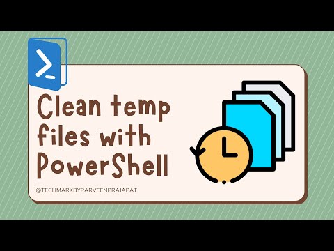 Clean temp files with PowerShell