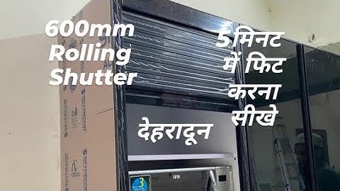 Rolling kitchen shutter 600 mm Rolling shutter install 600 mm kitchen shutter  fitting #video