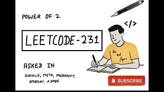 LeetCode 231| Power of Two | Easy Bit Manipulation Explained Step-by-Step | Pen & Paper