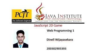 JavaScript 2D Game Video Submission