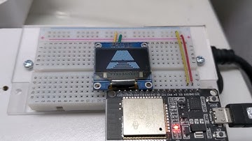 0.96-inch 128x64 OLED test with Adafruit example.