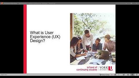 Certificate in User Experience UX Design Webinar Info Session-  September 2020