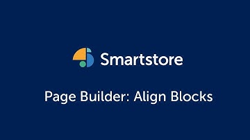 Smartstore CMS Page Builder: Align Blocks