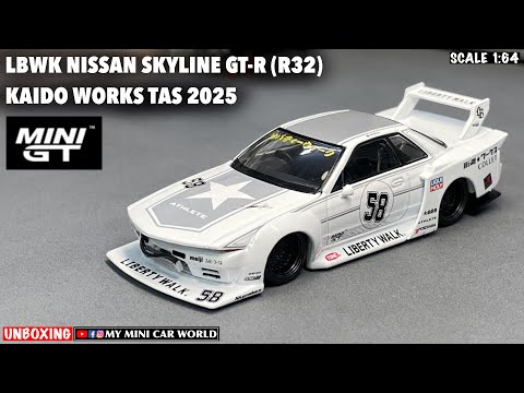 MY MINI CAR WORLD』UNBOXING MINI GT 1/64 LBWK NISSAN GT-R (R32