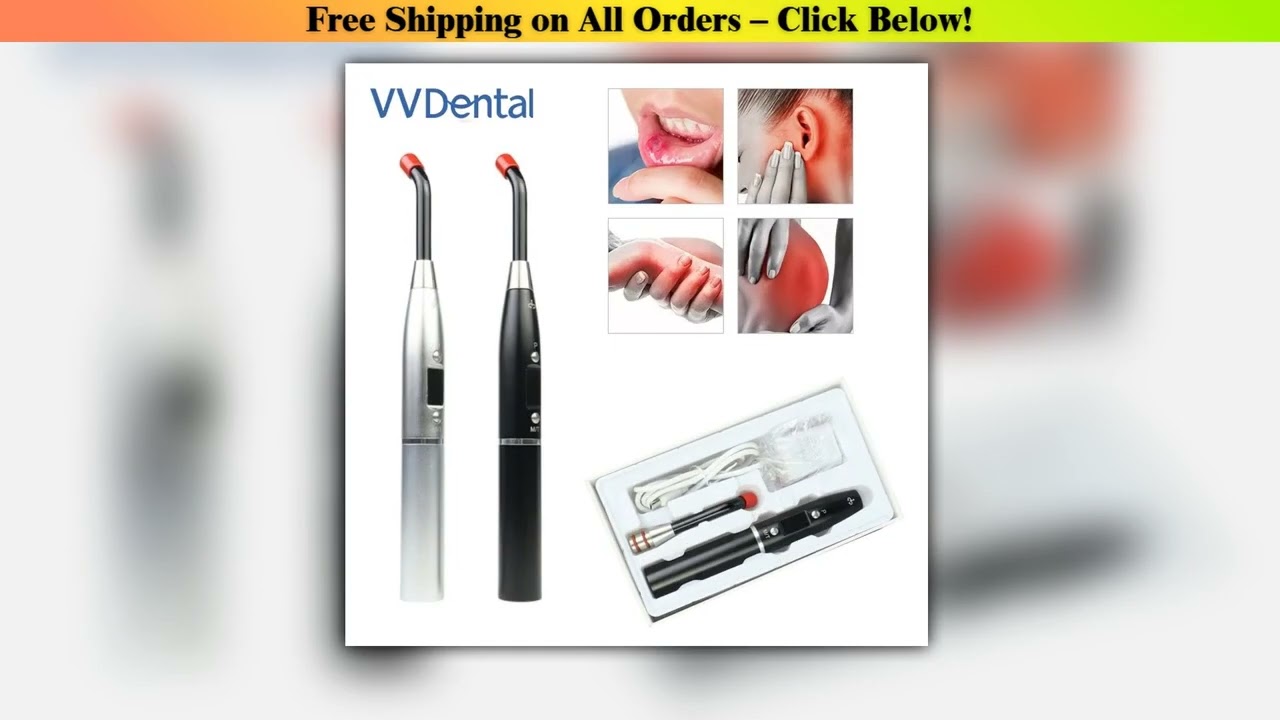 VV Dental Red Light Therapy Device or Cold Sore and Canker Sore For Pain Relief Handheld Removable