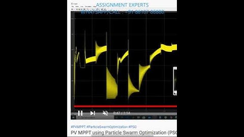 PV MPPT using Particle Swarm Optimization PSO for partially shaded PV array-MATLAB ASSIGNMENTS code