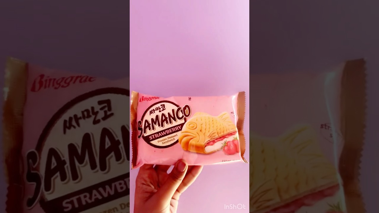 Trying the viral Samanco fish-shaped strawberry ice cream 🐠 