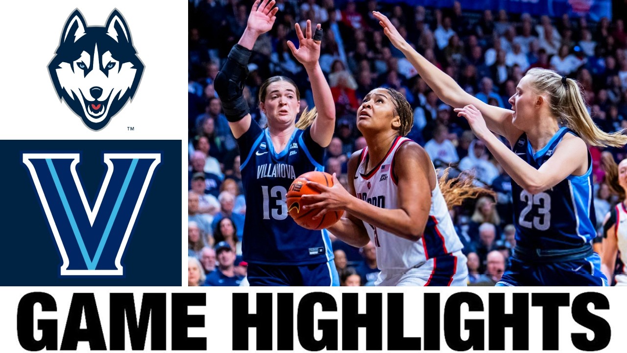 #1 UConn vs Villanova Highlights | Women's Basketball Championship | College Basketball 2026