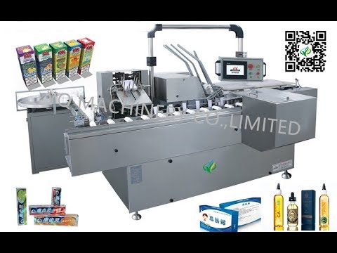 automatic ten bottles boxing cartoner machine with counting and feeding cartoning equipment