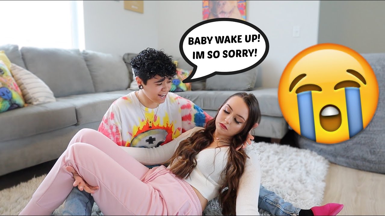 Starting An Argument Then Passing Out Into My Boyfriends Arms Prank! *Cute Reaction*