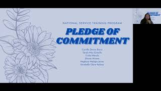 Creative Pledge of Commitment            (National Service Training Program)