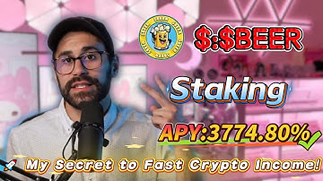 🔥 Full Solana $BEER staking tutorial — copy 3774.80% APY profits easily, enter with zero risk!