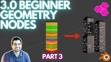 BUILDINGS With BEGINNER GEOMETRY NODES 3.0 - Part 3 Texturing Blocks