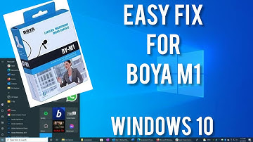 Easy Fix | Boya M1 Mic Not working | Windows 10 Mic Problem