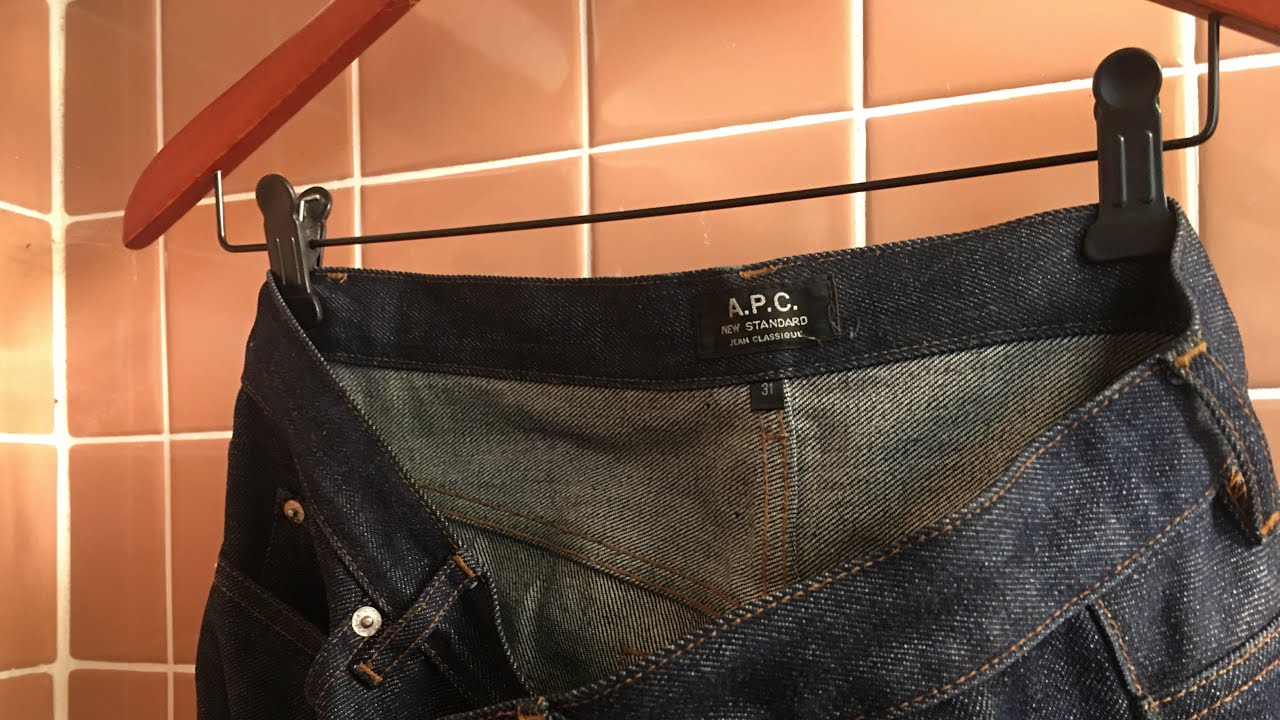 Soaking My RAW DENIM For The First Time! (APC New Standard 