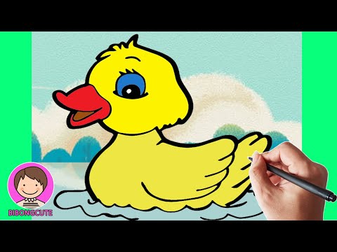 How to Draw a Duck Super Cute Easy – Drawing Cute Duck Character