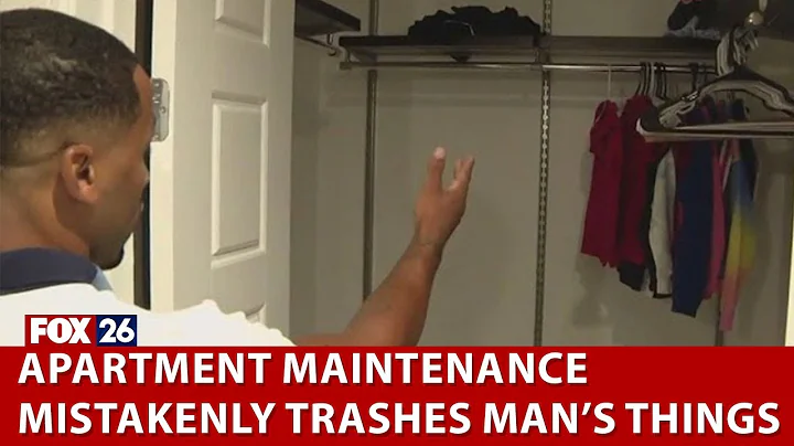 Man's struggle after apartment mistakenly trashes his belongings