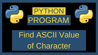 Python Program to Find  ASCII Value of Character || Python Programming || Python tutorial || #Python