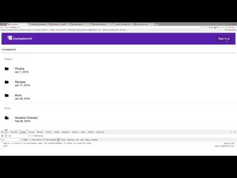 Adding signin and signout to top toolbar