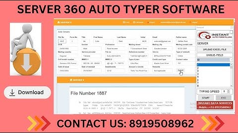 Server Form Filling Auto Typer Software | Download Free Demo Version – Server 360