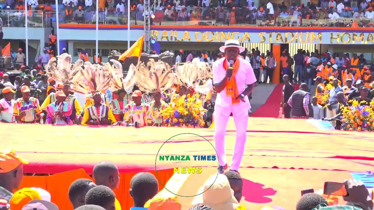 Odosh Jasuba performing live Raila Odinga's memorial song in Homabay 