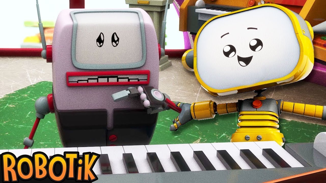 Robot's Fraidy Cat | Robot Cartoons For Kids By Robotik | Pop Teen Toons