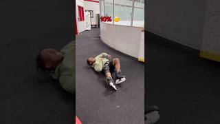 Exit level 0-100% 😱⛸️ #iceskate #iceskater #iceskating #beginner