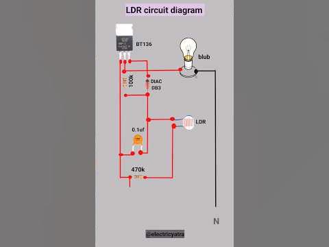 LDR circuit diagram || LDR circuit project#ldrsensor #shorts # ...