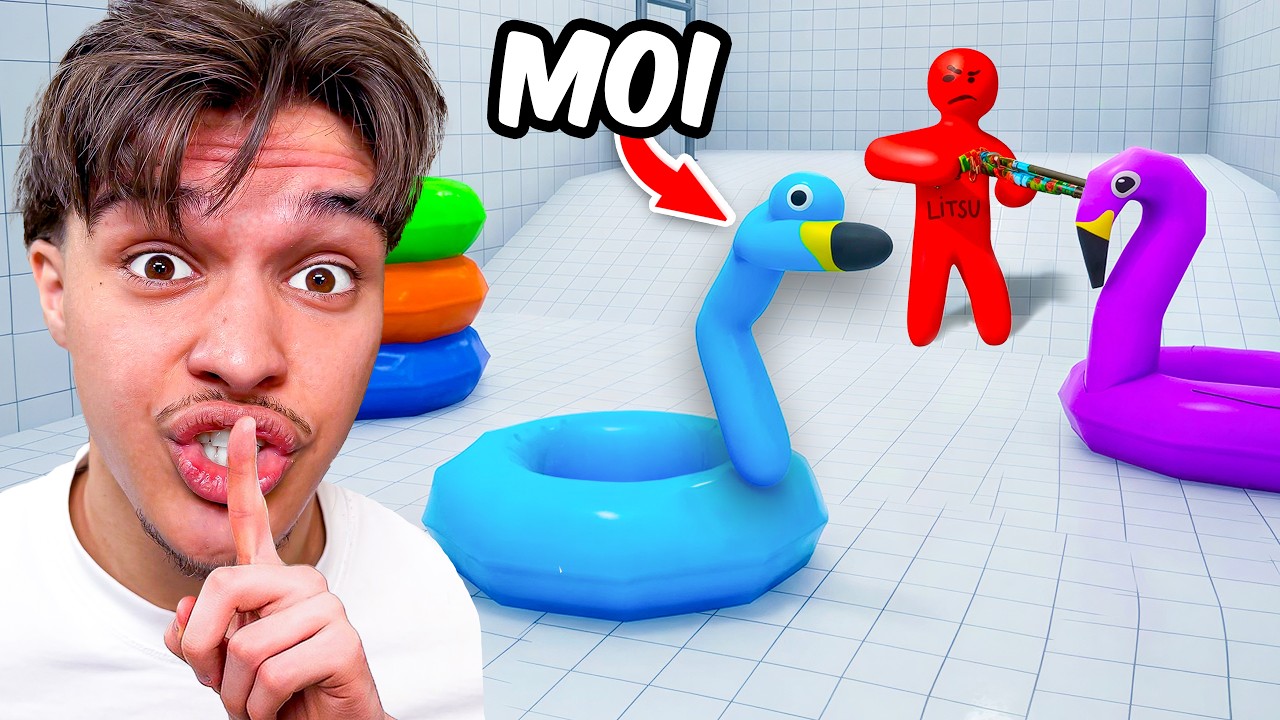 J'ai Testé de me CACHER avec des TIKTOK VIRAL sur Meccha Chameleon ! (ft. Litsu & Clinko)