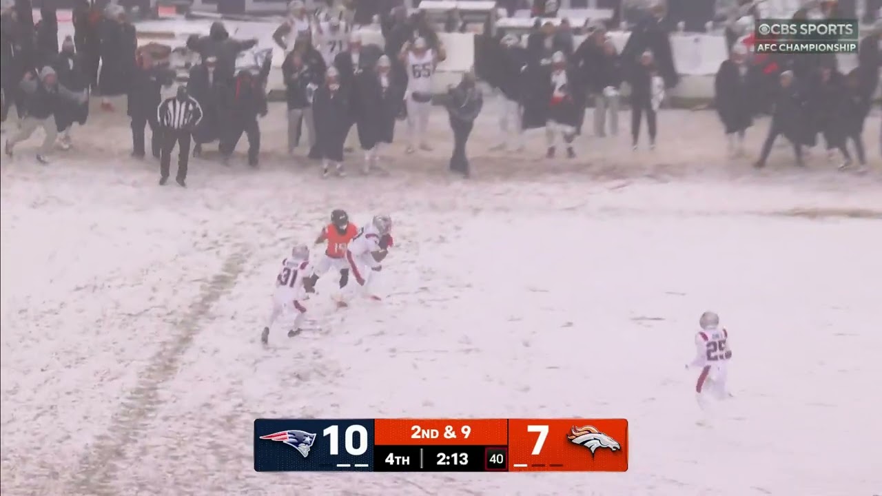 Christian Gonzalez Interception | Patriots vs Broncos 