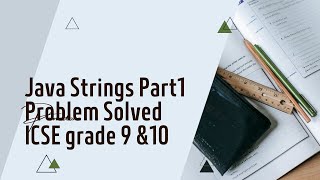 JAVA Strings